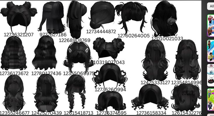 hair id roblox