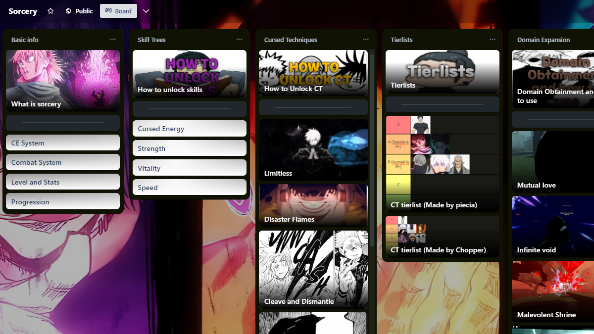 sorcery roblox trello