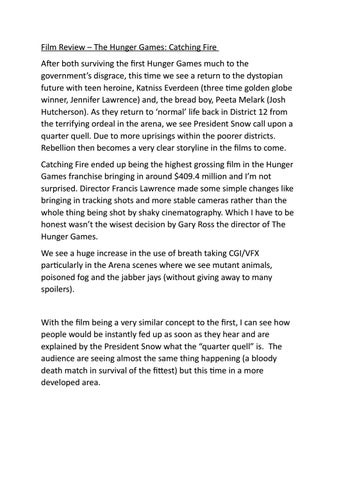 hunger games film review