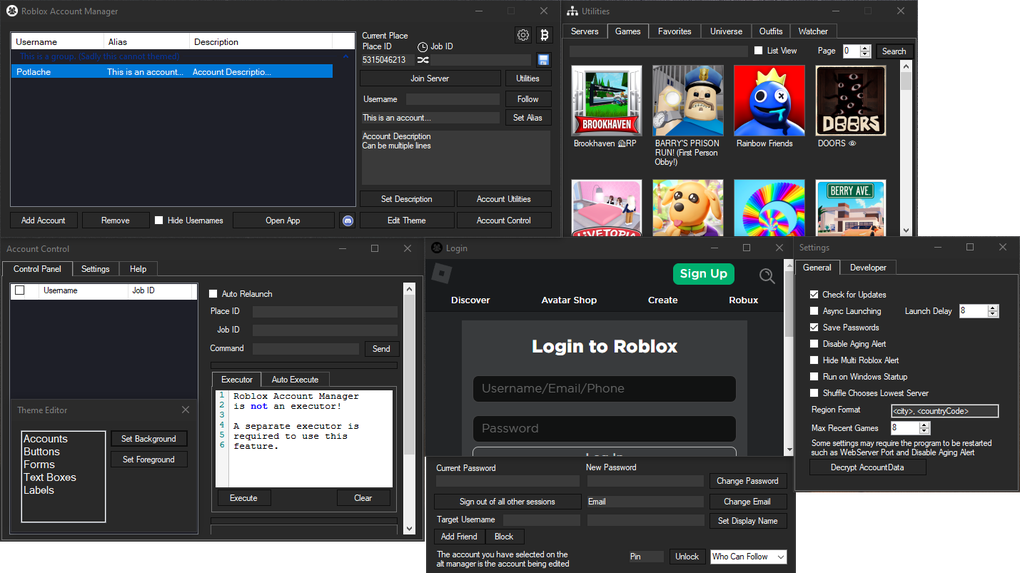 are there any alternative to roblox acocunt manager