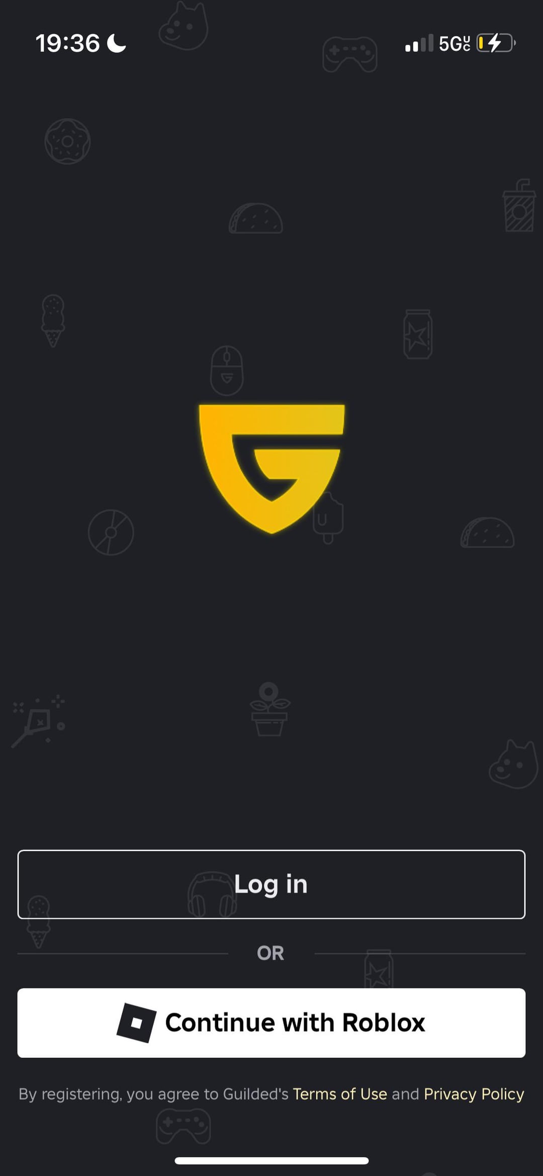 how to log in to guilded without roblox