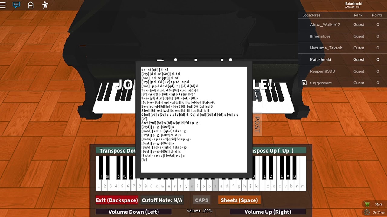 how to play piano in neighborhood roblox
