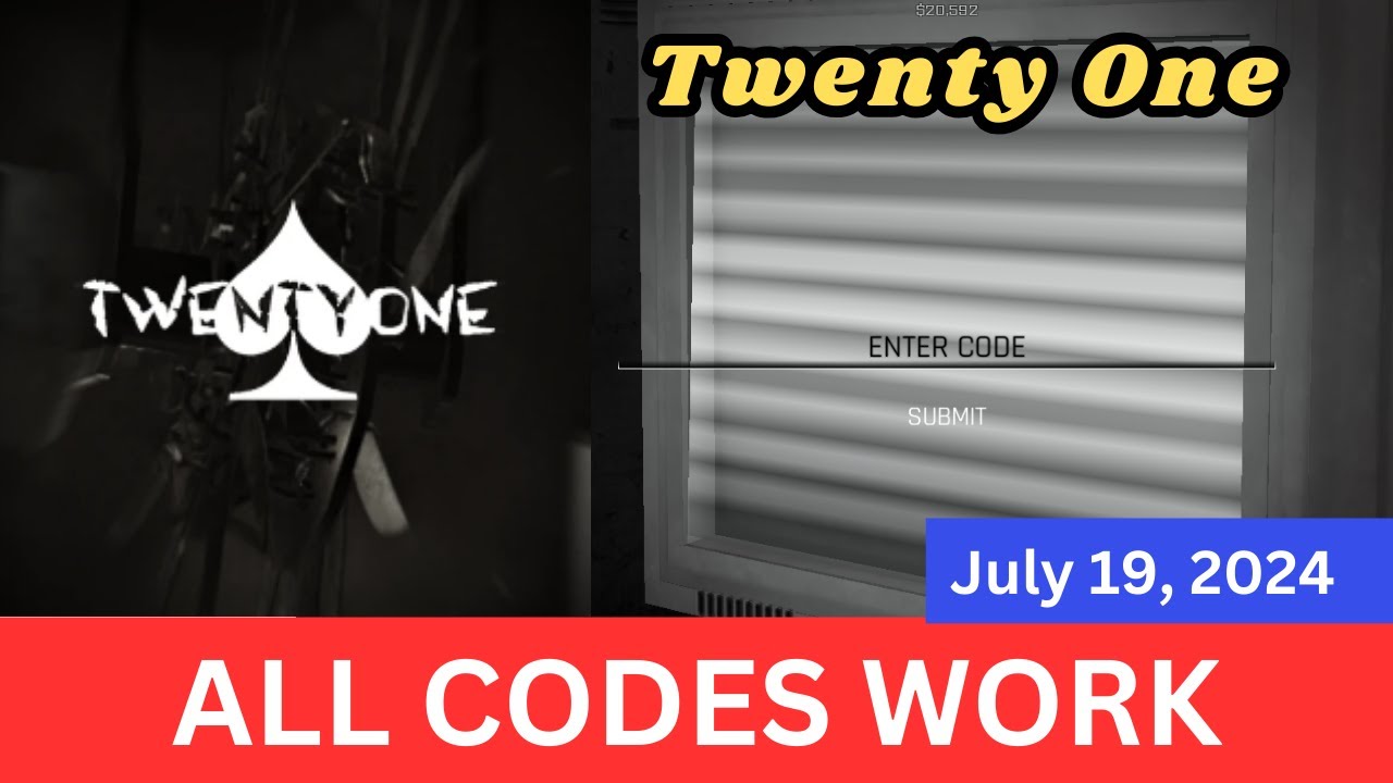 roblox twenty one codes