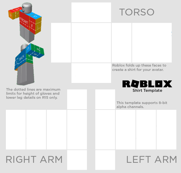 transparent roblox shirt template