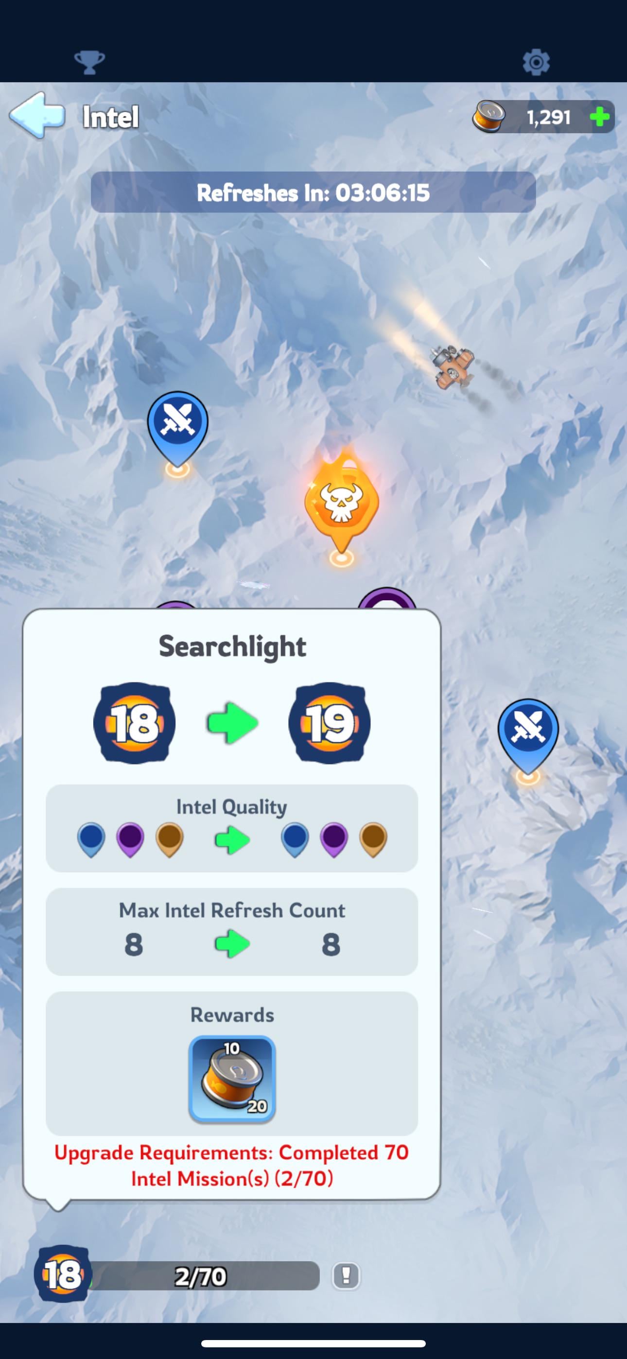 whiteout survival intel levels