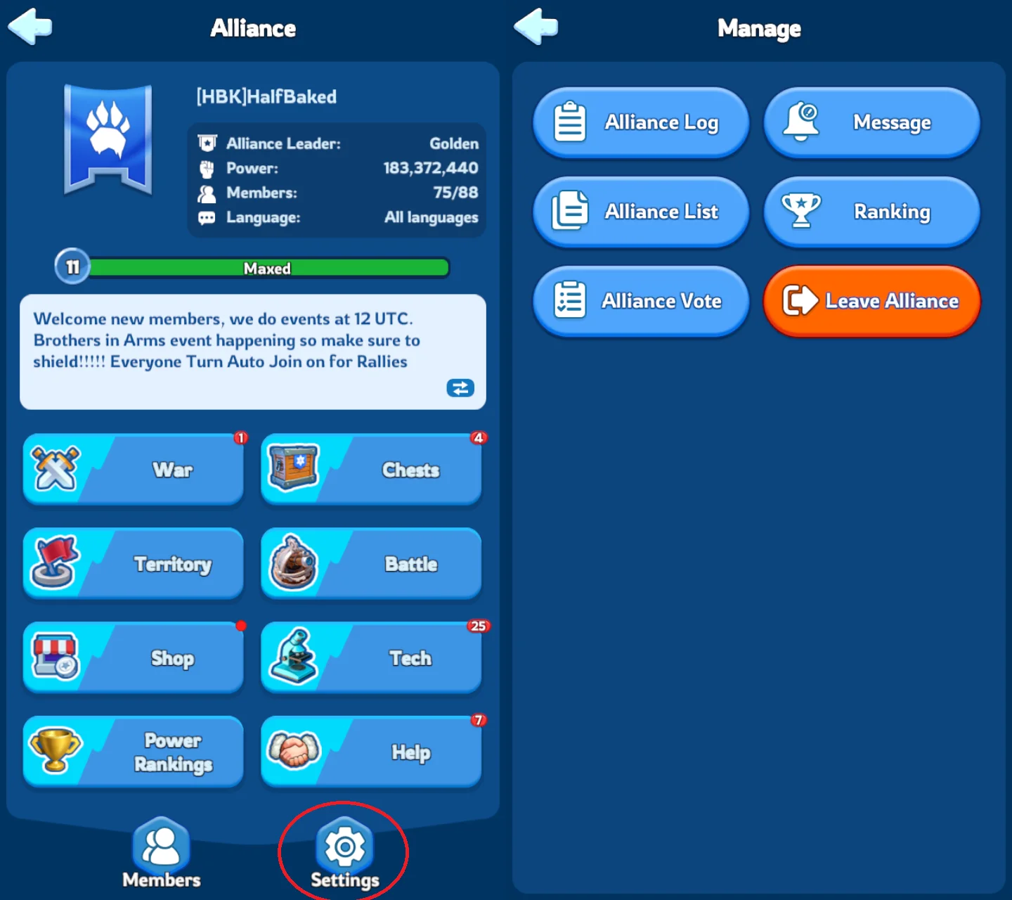 how to leave alliance in whiteout survival