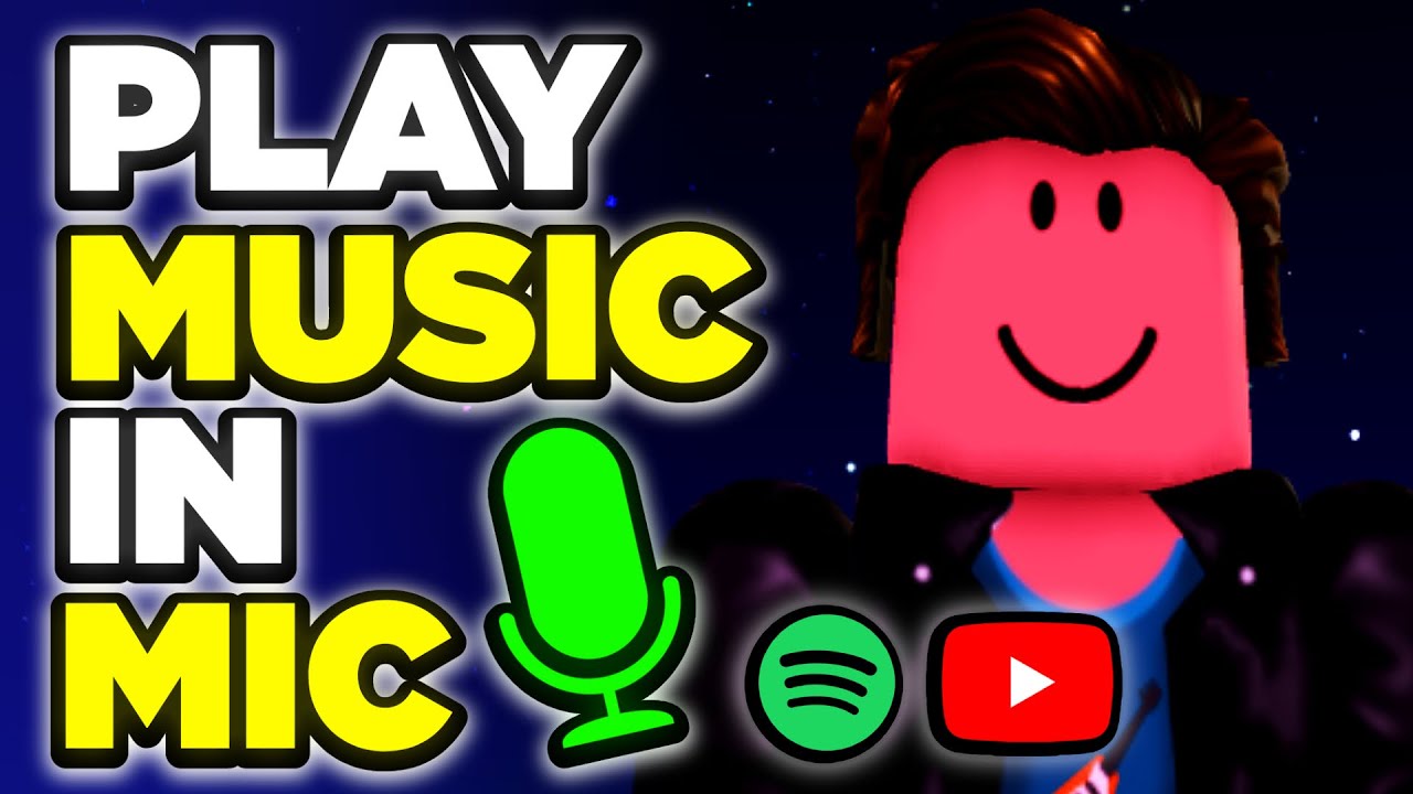 how to play music to roblox mic