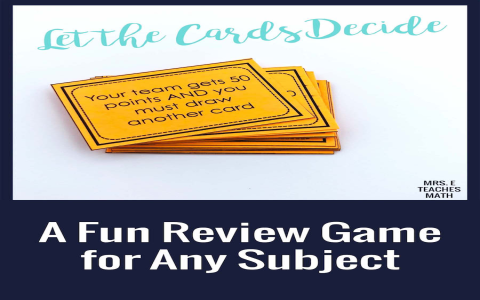 review games for middle school