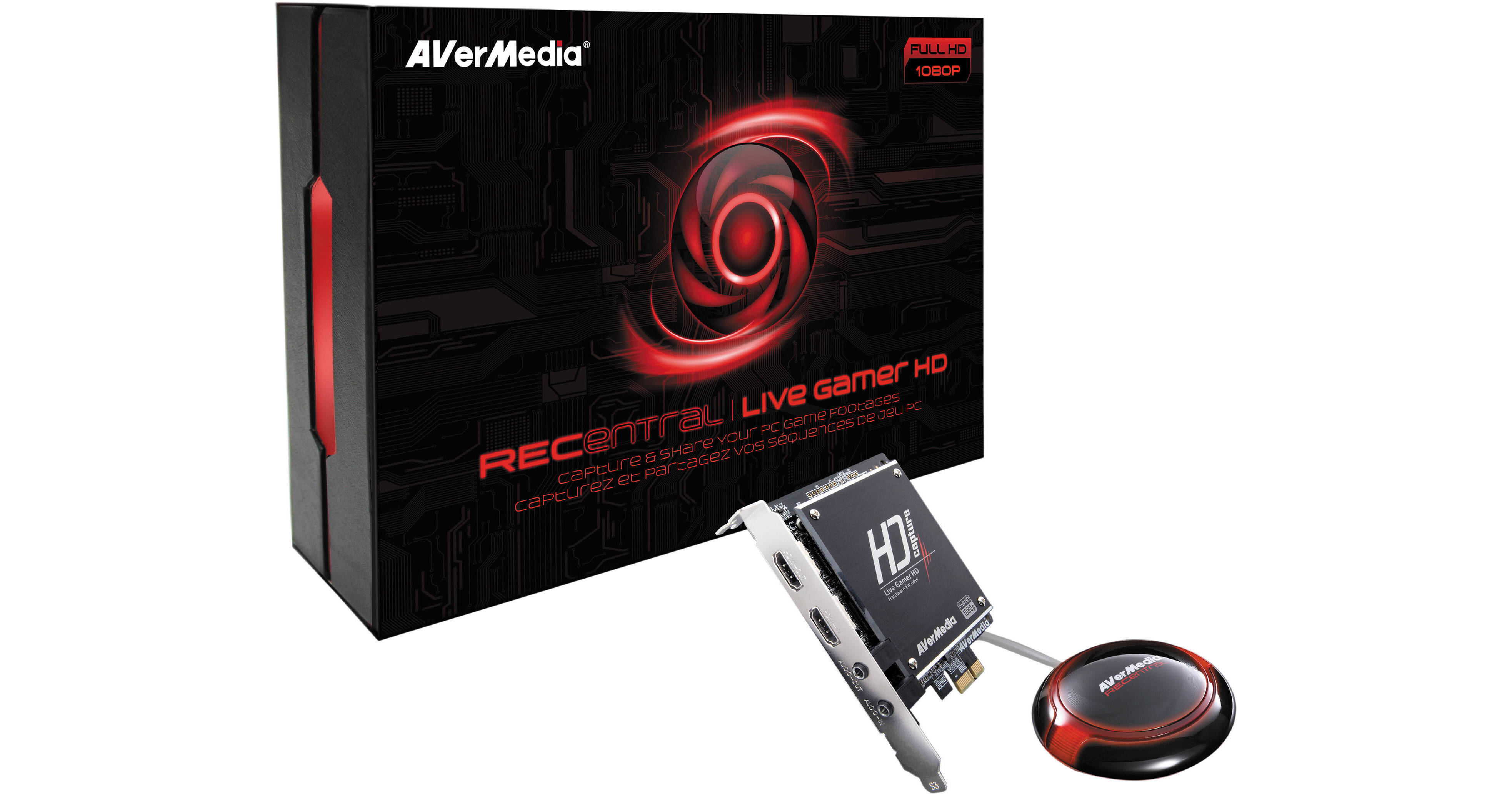 avermedia recentral live gamer hd pcie capture hardware encoder