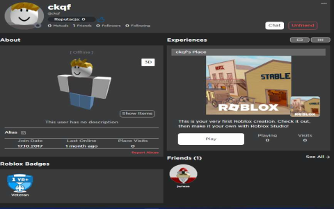 roblox account for sale
