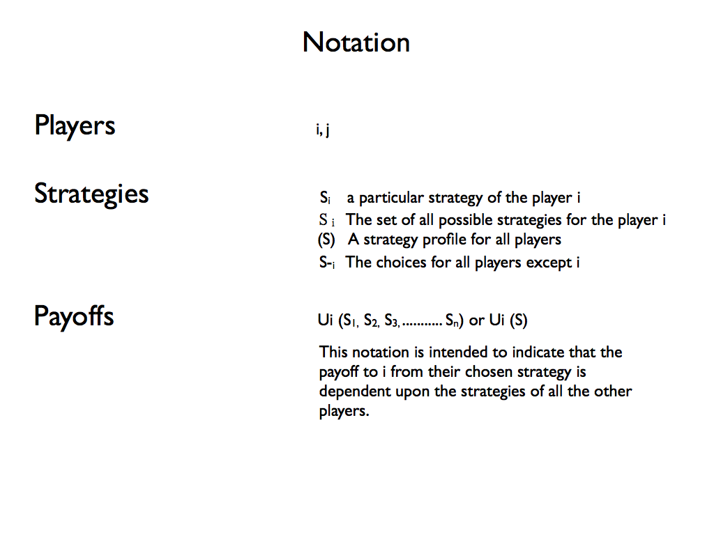 game theory strategy profile