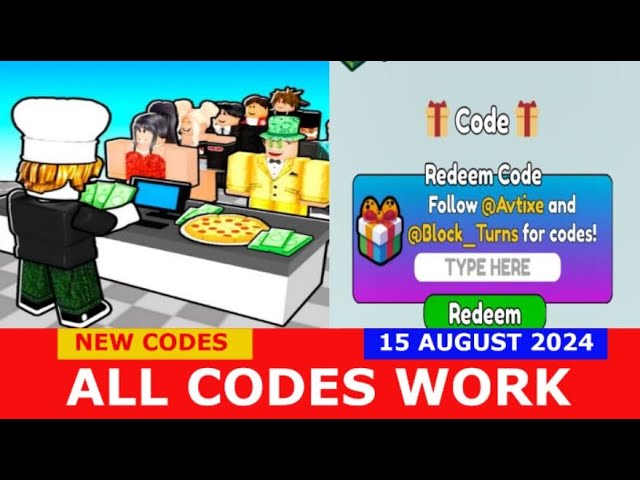 restauarant business codes roblox