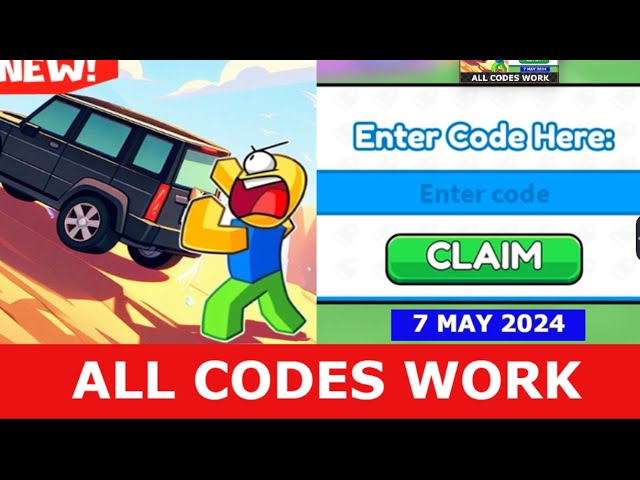 push a car codes roblox
