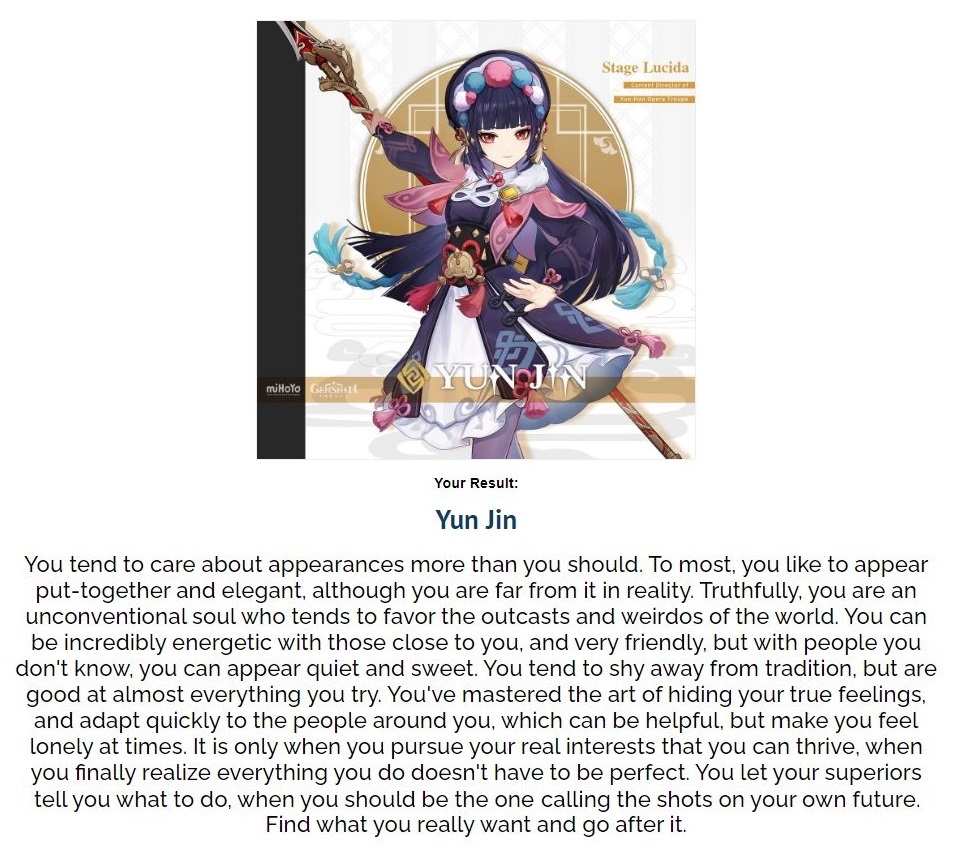 genshin impact kin quiz