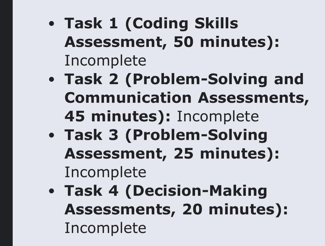 roblox oa problem solving and communication assessment