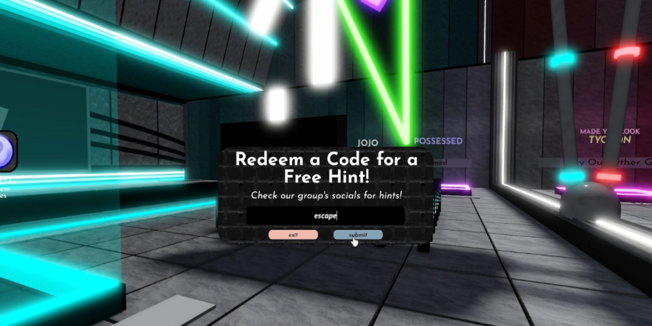 terminal codes roblox