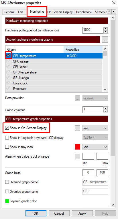 cpu hardware monitor durinmg games