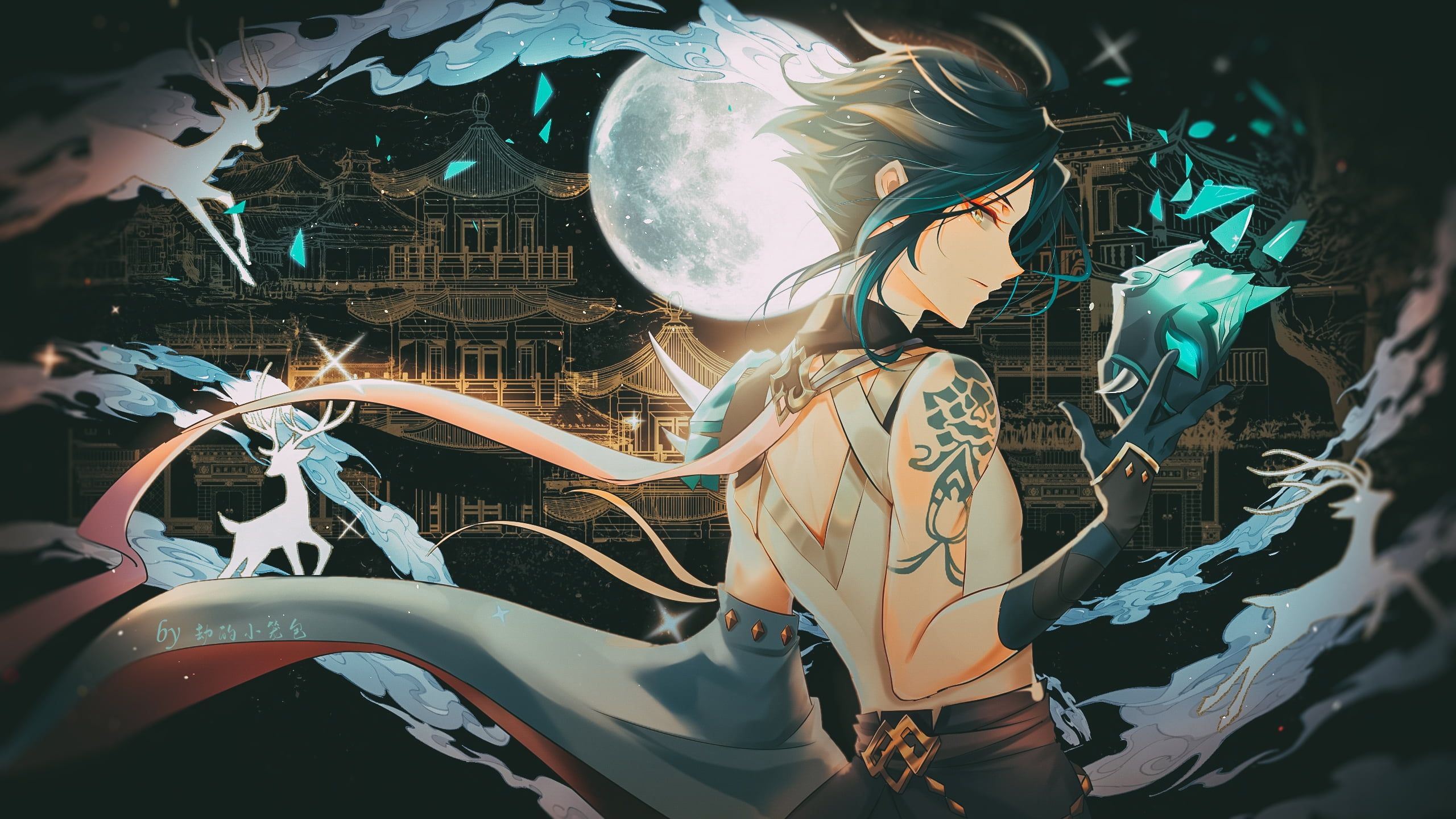 xiao genshin impact wallpaper