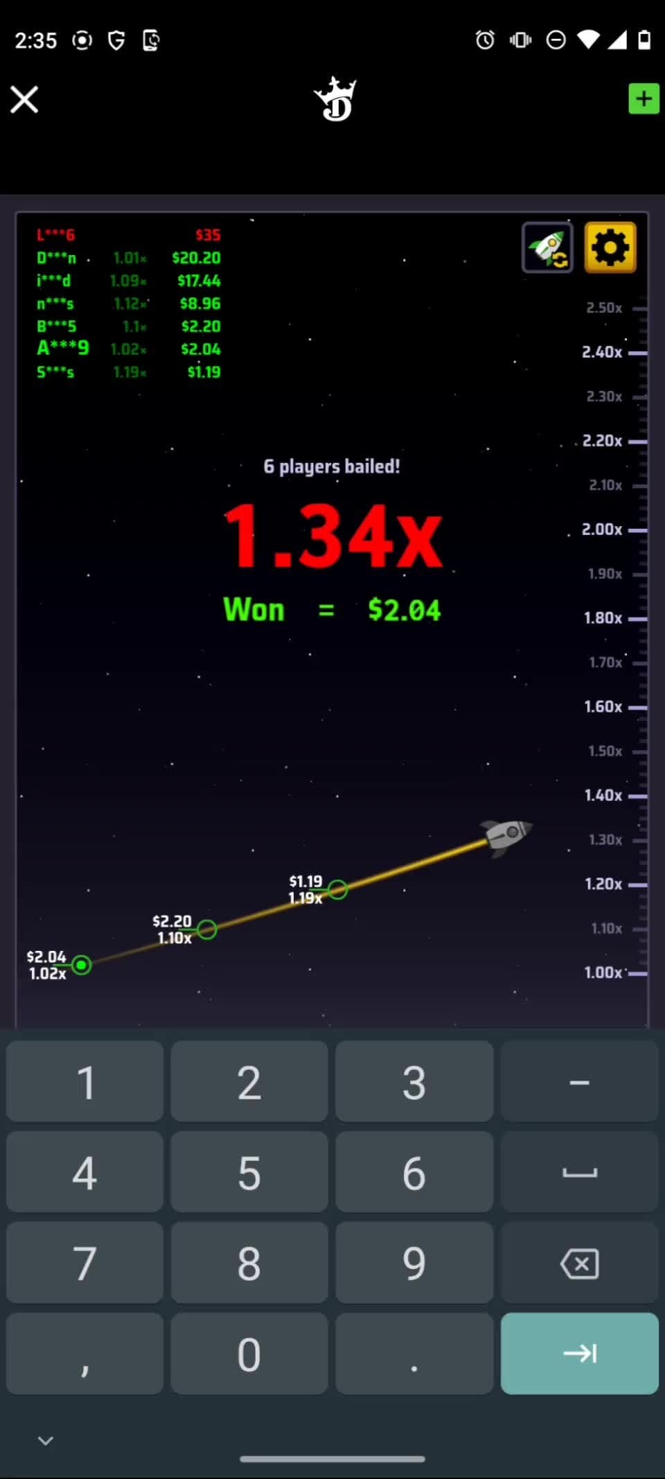 draftkings rocket game strategy