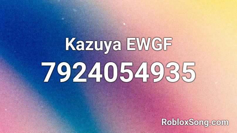roblox sound id ewgf codes
