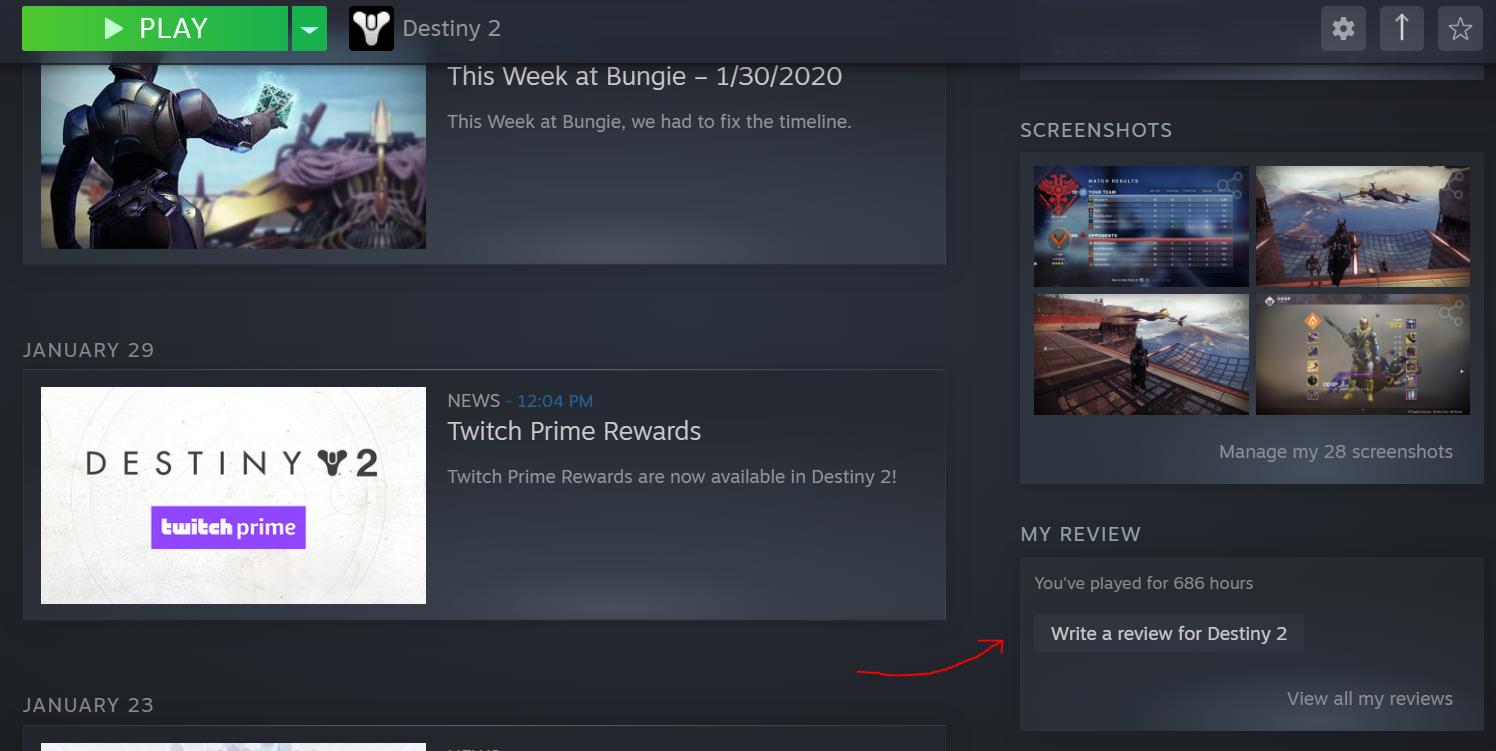 how to review games on steam