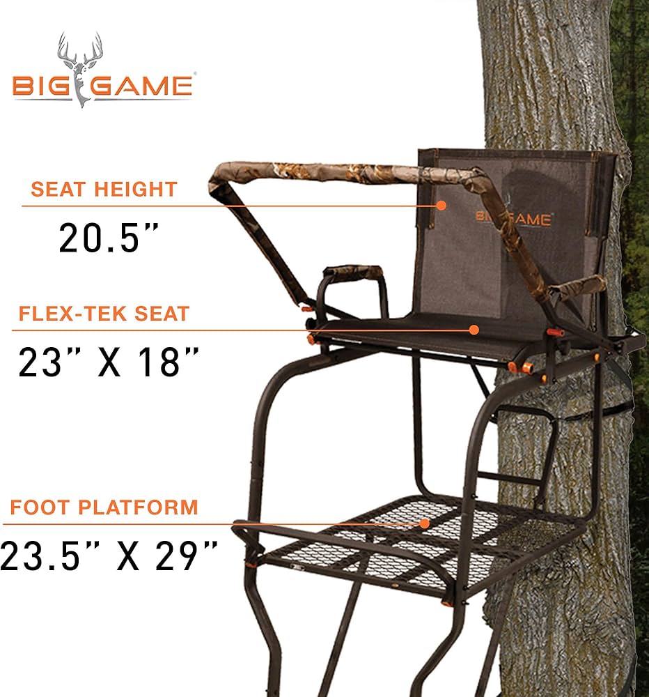 big game tree stands shooting rail hardware