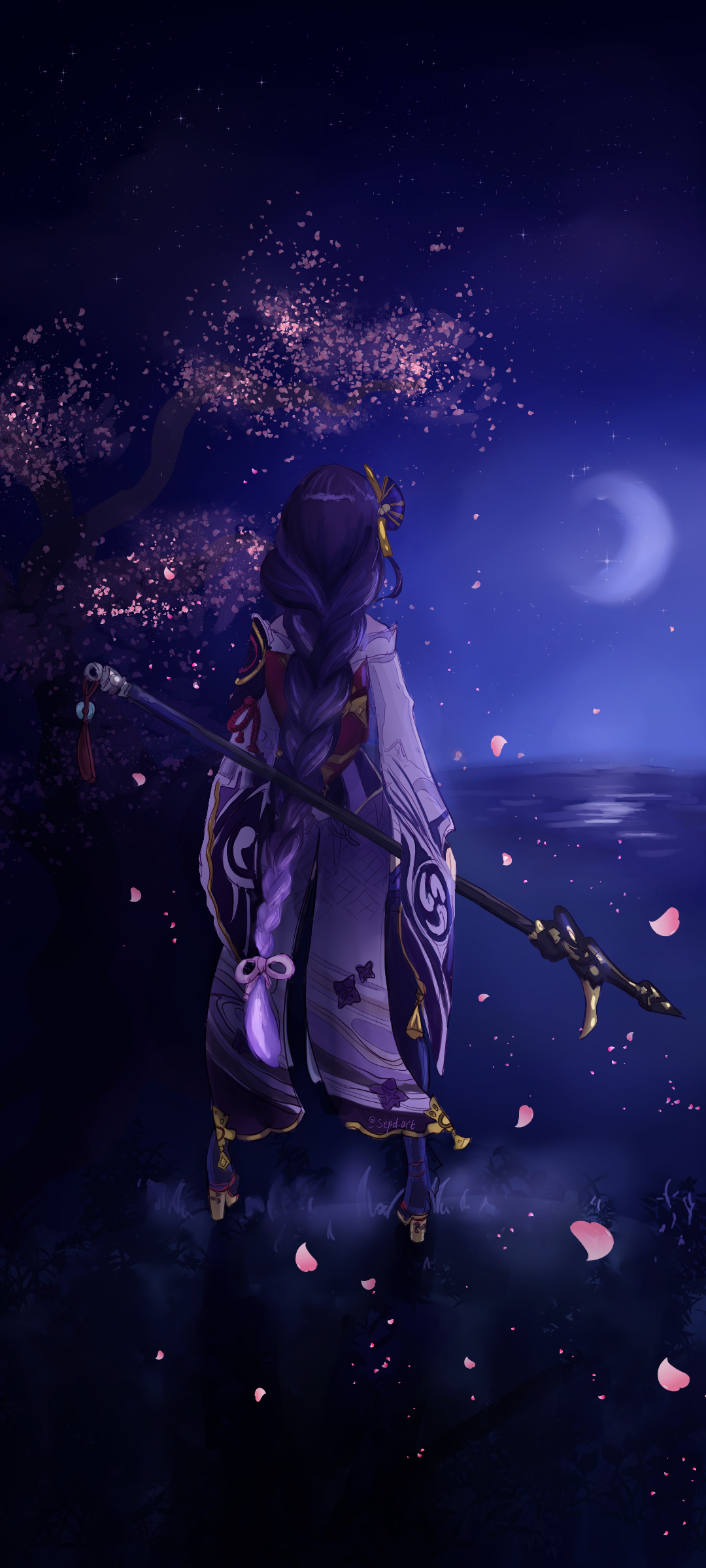 genshin impact raiden shogun wallpaper
