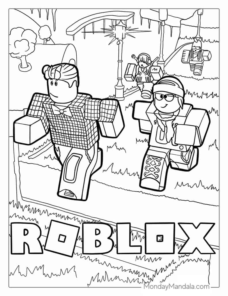 coloring pages roblox