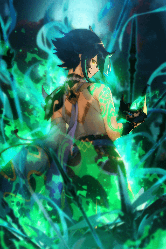 xiao genshin impact wallpaper