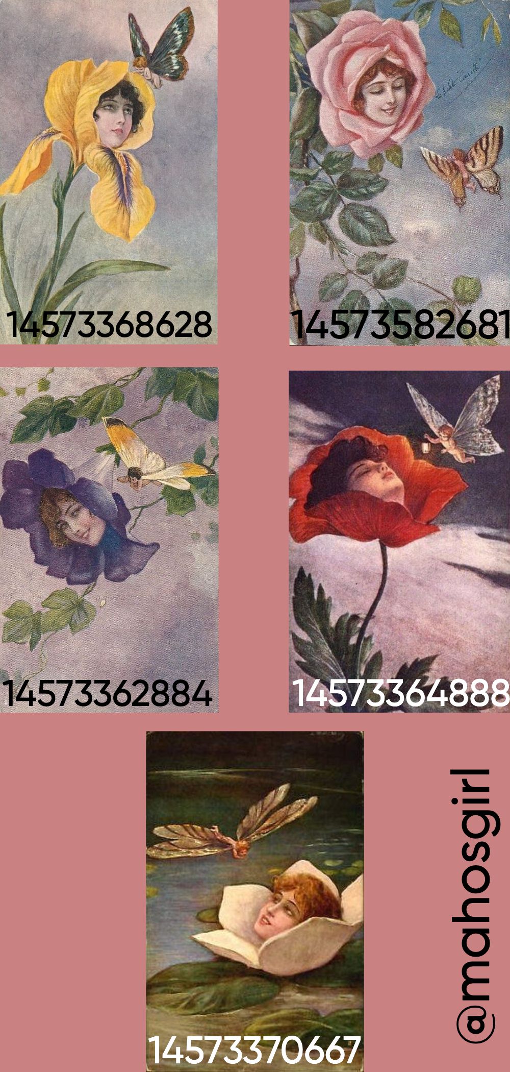 roblox flower poster id