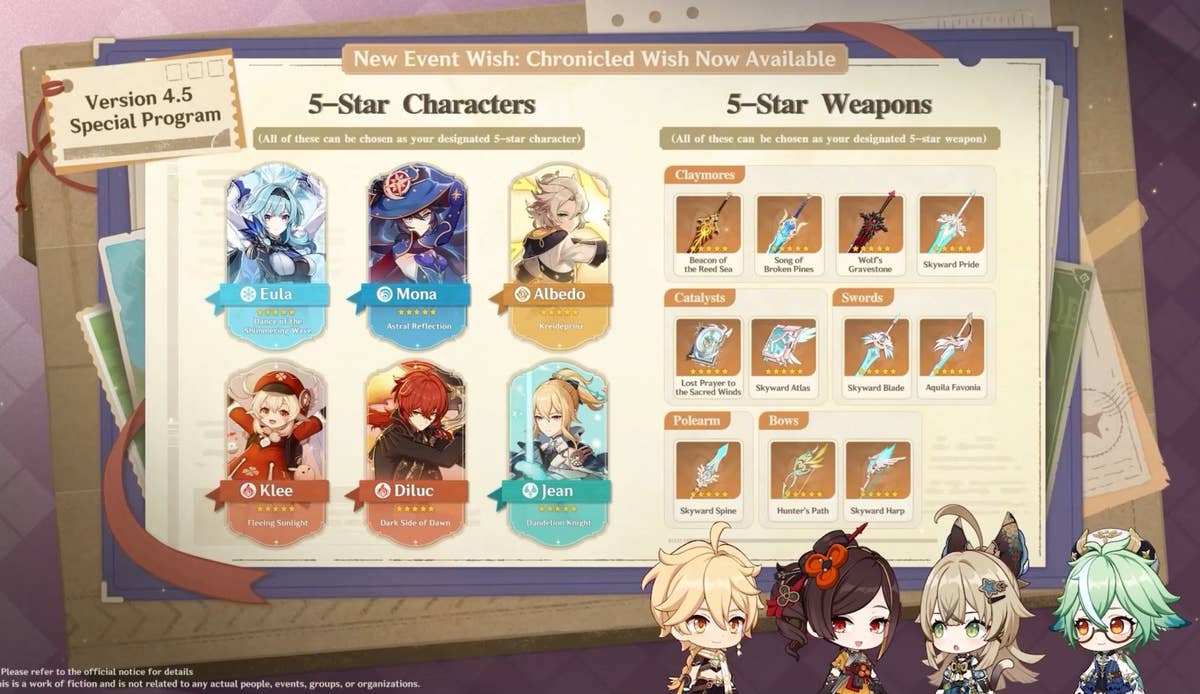 genshin impact upcomming banners
