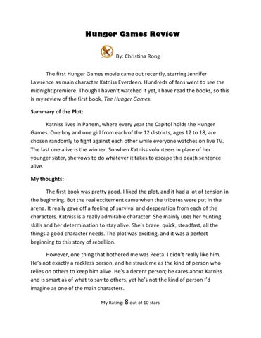 movie review for the hunger games