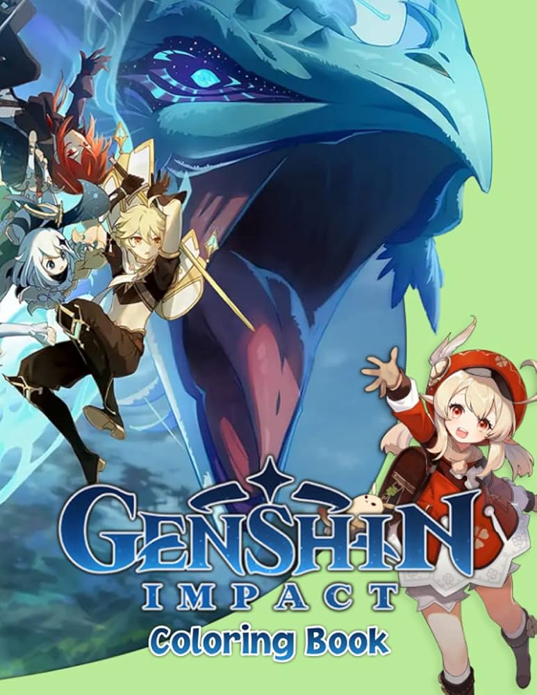 genshin impact coloring book