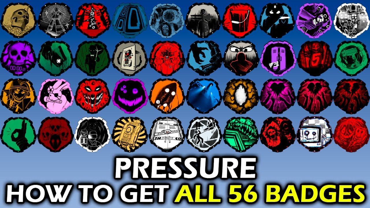 roblox pressure badges