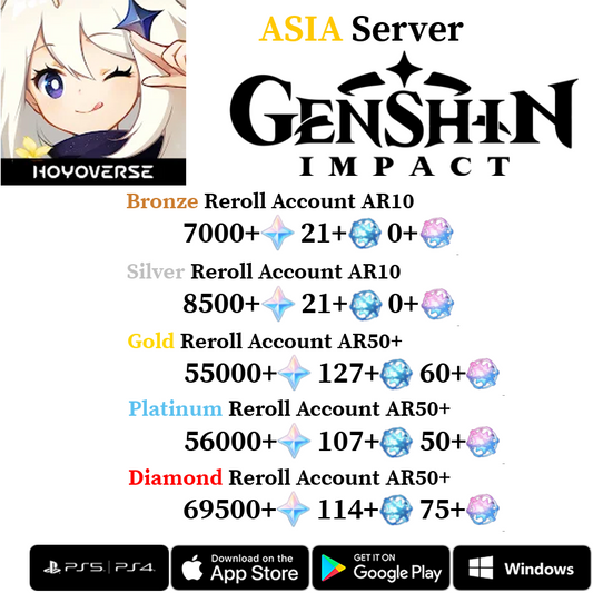 genshin impact starter accounts