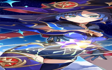 mona genshin impact wallpaper