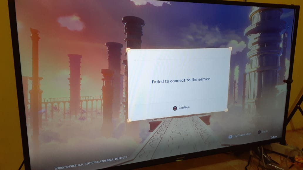 failed to connect to server genshin impact ps4