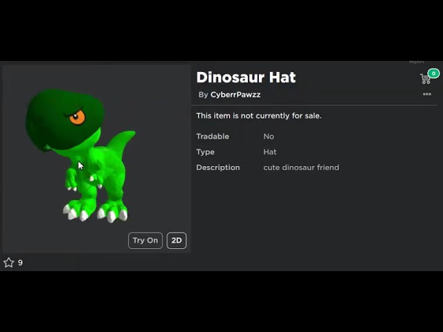 roblox dinosaur hat public ugc