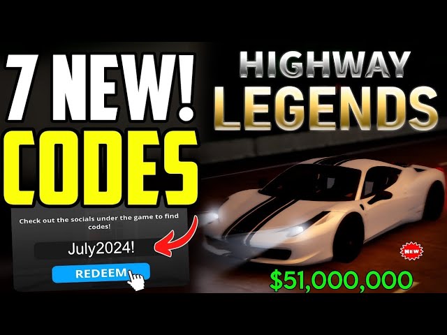 roblox highway legends codes
