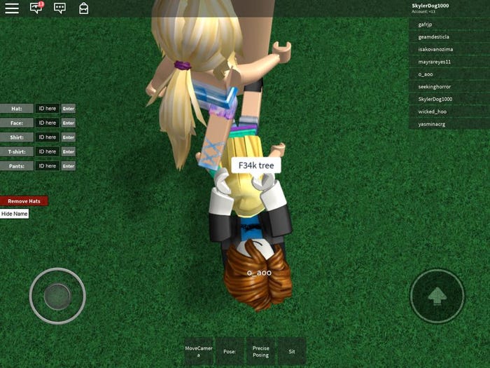 internet trolls being inappropriate on roblox
