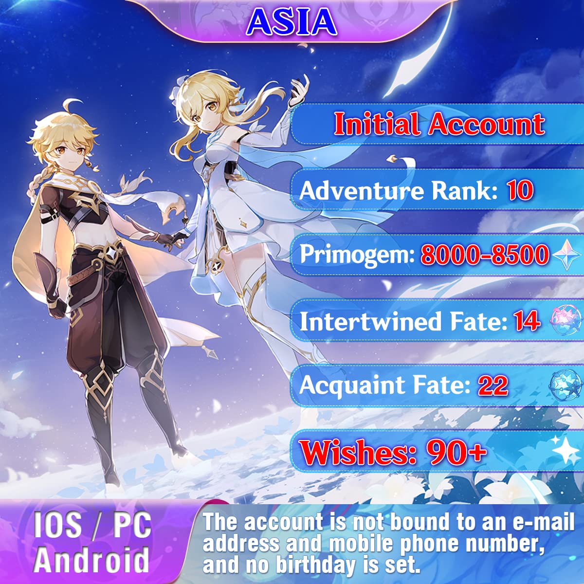 cuentas genshin impact